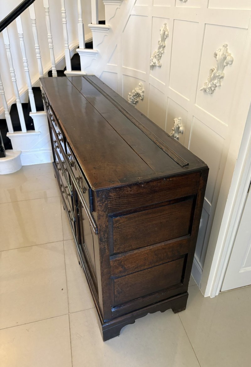 Antique George III 18th Century Outstanding Quality Oak Welsh Dresser - Image 4